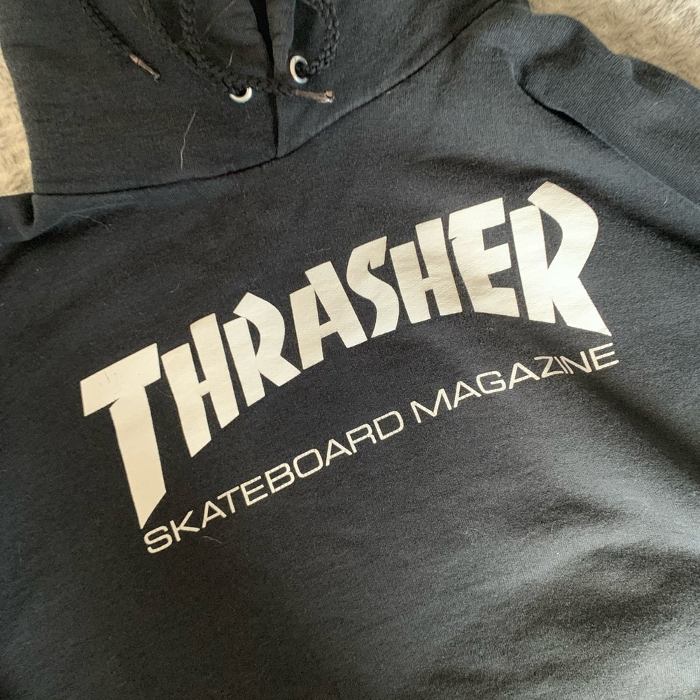 Thrasher Black and White Men's Sweater